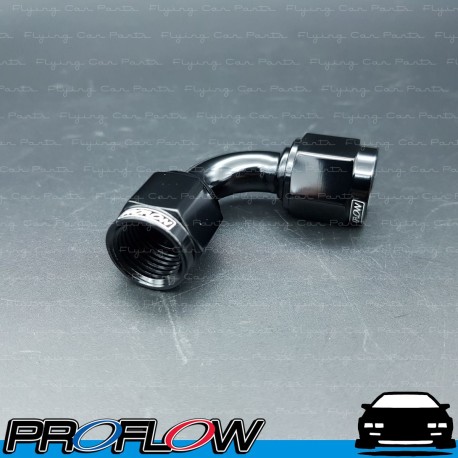 PROFLOW Female Flare Union 90 Degree Fitting Adaptor AN -6 (AN6) Black