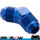 PROFLOW Male Union Fitting Adaptor 45 Degree AN -4 (AN4) Blue