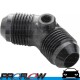 PROFLOW Male Union with 1/8" NPT Port Fitting Adaptor 45 Degree AN -6 (AN6) Black