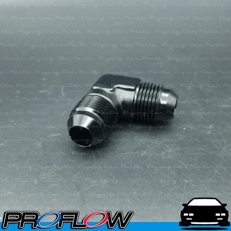 PROFLOW Male Union Fitting Adaptor 90 Degree AN -8 (AN8) Black