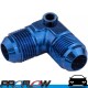 PROFLOW Male Union with 1/8" NPT Port Fitting 90 Degree AN -6 (AN6) Blue