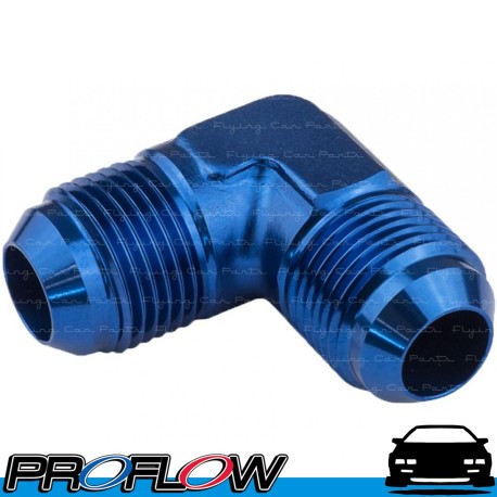 PROFLOW Male Union Fitting 90 Degree AN -12 (AN12) Blue