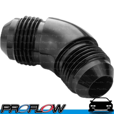 PROFLOW Male Flare Forged Union 45 Degree Fitting Adaptor AN -4 (AN4) Black