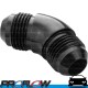 PROFLOW Male Flare Forged Union 45 Degree Fitting Adaptor AN -8 (AN8) Black