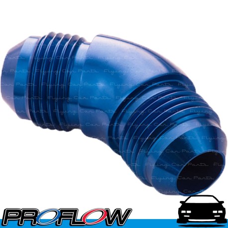 PROFLOW Male Flare Forged Union 45 Degree Fitting Adaptor AN -4 (AN4) Blue