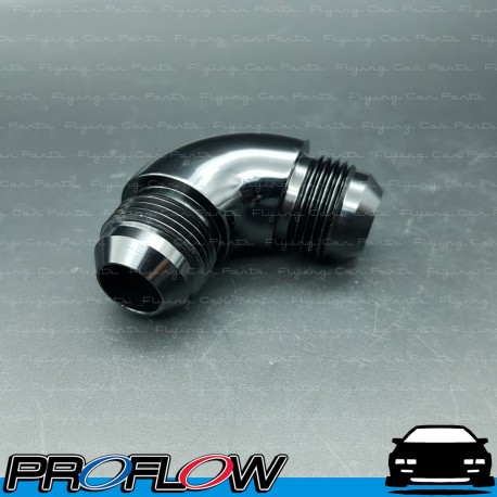 PROFLOW Male Flare Forged Union 90 Degree Fitting Adaptor AN -12 (AN12) Black