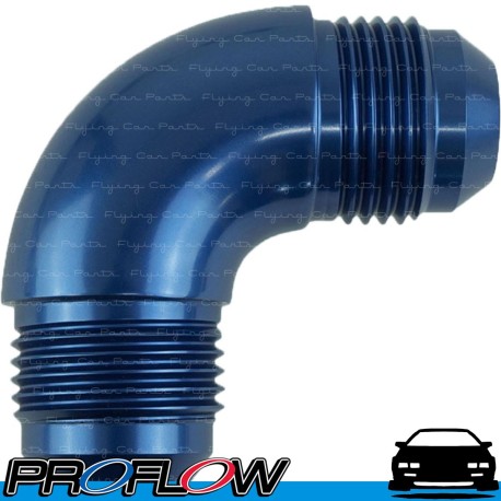 PROFLOW Male Flare Forged Union 90 Degree Fitting Adaptor AN -4 (AN4) Blue