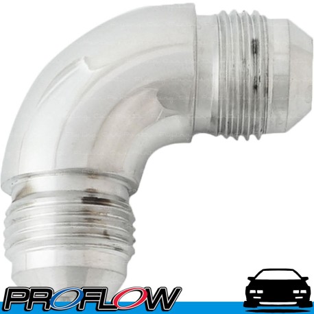 PROFLOW Male Flare Forged Union 90 Degree Fitting Adaptor AN -4 (AN4) Polished