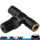 PROFLOW Nylon 1/8 NPT to 3/16" Quick Release Tee Black