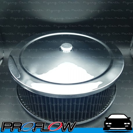 PROFLOW Chrome Top Air Cleaner 14" x 5" Assembly