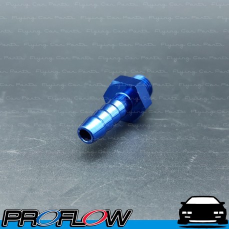 PROFLOW Male AN -4 (AN4) ORB O-Ring Port To 5/16" Barb Adaptor Fitting Blue