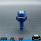 PROFLOW Male AN -6 (AN6) ORB O-Ring Port To 5/16" Barb Adaptor Fitting Blue