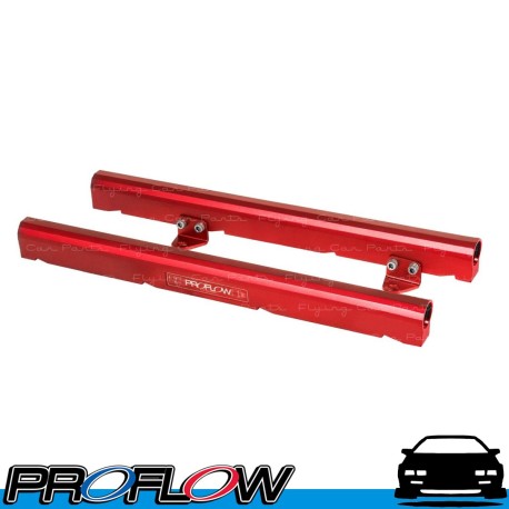 PROFLOW GM LS3 Fuel Rail Kit Chevrolet Rails Flow Series 2 Red