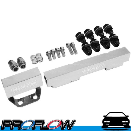 PROFLOW Mazda Rotary Series 4 & 5 Fuel Rail Kit Flow 2 Chrome