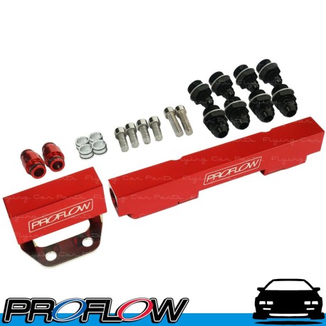 PROFLOW Mazda Rotary Series 4 & 5 Fuel Rail Kit Flow 2 Red