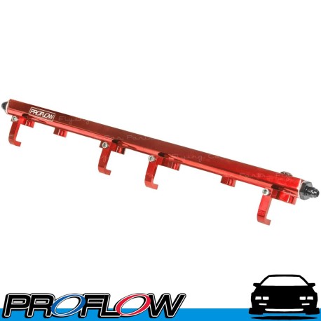 PROFLOW Holden Commodore Nissan RB30 Fuel Rail Kit Flow Series 2 Red