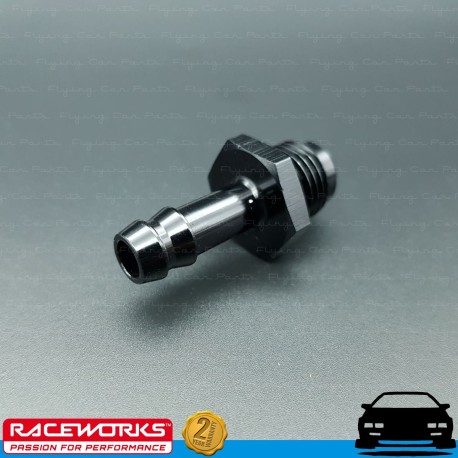 Raceworks AN -6 AN6 Male Flare to 5/16" (~8mm) Barb Fitting Adapter Fuel Water