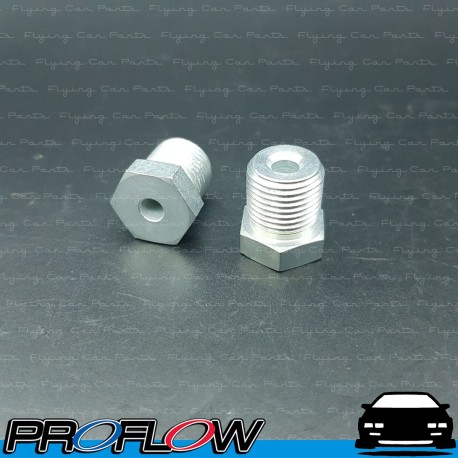 PROFLOW 2 x Male Tube Nuts Steel 9/16" x 20 for 3/16" Pipe