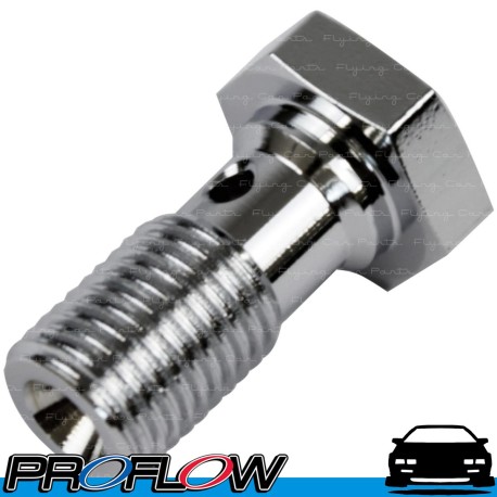 PROFLOW Steel Chrome Banjo Bolt 7/16" x 20 UNC 25mm Long