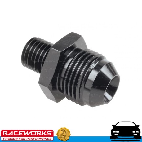 RACEWORKS Metric Male M12x1.5 To Male Flare AN -8 (AN8)