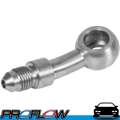 PROFLOW Stainless Steel 20 Degree 10mm / 3/8" Banjo To Male AN -4 (4AN)