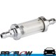 PROFLOW Glass Fuel Filter 5/16" with Replaceable Element Low Pressure NON EFI