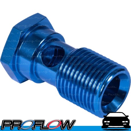 PROFLOW 3/8" x 20 Banjo Bolt Aluminium Blue