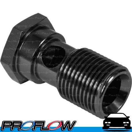 PROFLOW 3/8" x 20 Banjo Bolt Aluminium Black