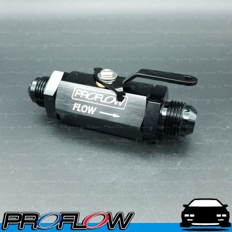 PROFLOW Flow Control Shut Off Valve AN -10 (10AN) Black