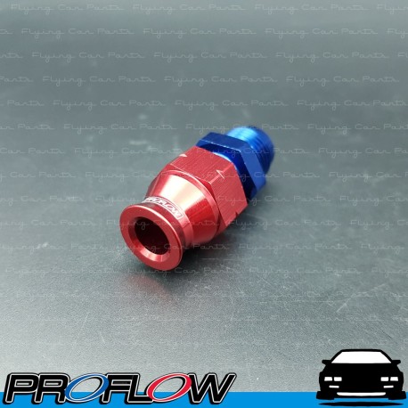 PROFLOW 5/16" Tube To Male AN -6 (AN6) Fitting Adapter Blue/Red