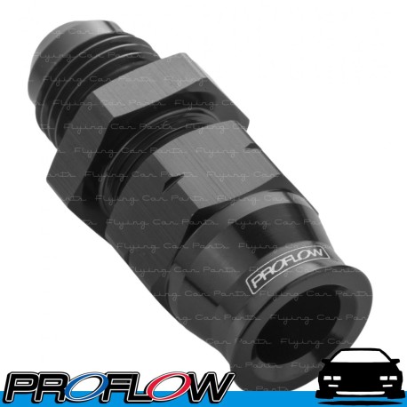 PROFLOW 3/8" Tube To Male AN -6 (AN6) Fitting Adapter Black