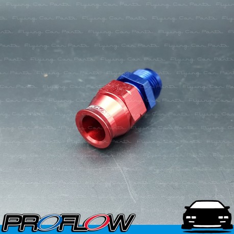 PROFLOW 1/2" Tube To Male AN -8 (AN8) Fitting Adapter Blue/Red