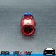 PROFLOW 1/2" Tube To Male AN -8 (AN8) Fitting Adapter Blue/Red