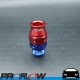 PROFLOW 1/2" Tube To Male AN -8 (AN8) Fitting Adapter Blue/Red