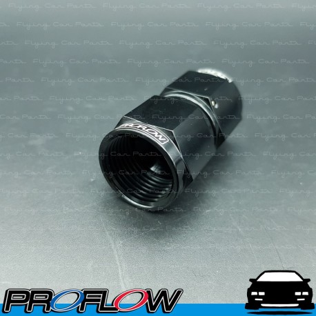 PROFLOW Straight Female Flare Swivel Fitting Adapter AN -10 (10AN) Black