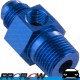 PROFLOW Male 1/4" NPT To AN -6 (AN6) Fitting Adapter With 1/8" NPT Port Blue