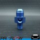 PROFLOW Male 1/4" NPT To AN -8 (AN8) Fitting Adapter With 1/8" NPT Port Blue