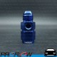 PROFLOW Straight AN -8 (AN8) Male To Female Fitting Adapter With 1/8" NPT Port Blue