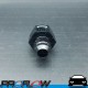 PROFLOW Straight AN -6 (AN6) Male To Male Fitting Adapter With 1/8" NPT Port Black