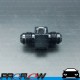 PROFLOW Straight AN -6 (AN6) Male To Male Fitting Adapter With 1/8" NPT Port Black