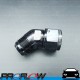 PROFLOW AN -16 (AN16) Male To Female 45 Degree Swivel Fitting Adapter Black