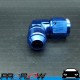 PROFLOW AN -8 (AN8) Male To Female 90 Degree Swivel Fitting Adapter Blue