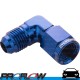 PROFLOW AN -16 (AN16) Male To Female 90 Degree Swivel Fitting Adapter Blue