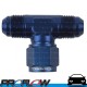 PROFLOW AN -4 (4AN) Female To Male Swivel Tee Fitting Adapter Blue