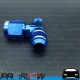 PROFLOW AN -6 (6AN) Female To Male Swivel Tee Fitting Adapter Blue