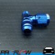 PROFLOW AN -6 (6AN) Female To Male Swivel Tee Fitting Adapter Blue