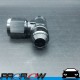 PROFLOW AN -8 (8AN) Female To Male Swivel Tee Fitting Adapter Black