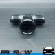 PROFLOW AN -8 (8AN) Female To Male Swivel Tee Fitting Adapter Black