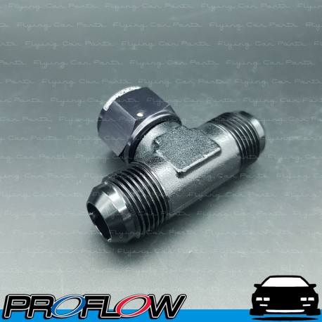 PROFLOW AN -12 (12AN) Female To Male Swivel Tee Fitting Adapter Black