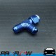 PROFLOW AN -6 (6AN) Female To Male Swivel Tee On Run Fitting Adapter Blue